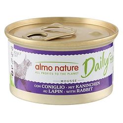 6x85g Mousse with Rabbit Almo Nature Daily Menu Wet Cat Food
