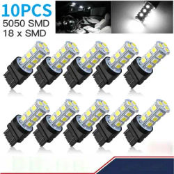 10pcs 3157 lampadine per auto a LED DC12V 5050-18SMD 3157 T25 lampadine a LED 6500K Super luminose