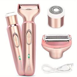 Painless Hair Removal For Women - 2-in-1 Electric Epilator & Razor Shaver For Face, Bikini, & Pubic Areas