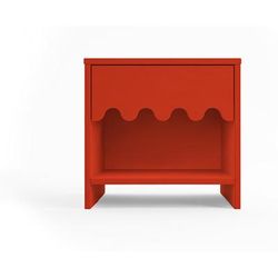 Oeuf Moss Night Stand - Red - Tomato