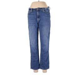 FRAME Denim Jeans - Mid/Reg Rise: Blue Bottoms - Women's Size 31