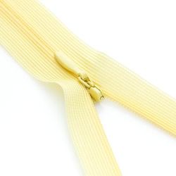buttinette Fermeture à glissière invisible, jaune, non séparable