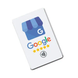 Scheda NFC per biglietto da visita recensione Google semplice con recensione di Google
