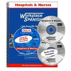 Spanish for Hospitals Nurses Learning Kit w audio CDs Click It CDROM by Workplace Spanish R