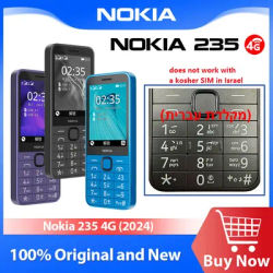 2024 New and Original Nokia 235 4G Feature Phone Dual SIM 2MP Camera 1450mAh Bettery Bluetooth 5.0 FM Radio Mobile Phone
