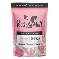 1x120g Turkey and Hemp Calming Meaty Treats Pooch and Mutt dog treats