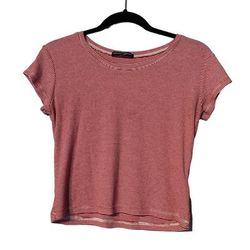 Brandy Melville Tops | Brandy Melville | Sammy Crop Top | Color: Red/White | Size: Os