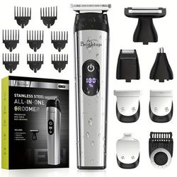 Beard Trimmer For Men Hair Clippers Body Mustache Nose Hair Groomer Cordless Precision Trimmer 22 Piece Beard Grooming Kit Wet/dry Electric Razor