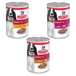 24x370g Chicken Turkey Beef Adult Science Plan Hill's Wet Dog Food