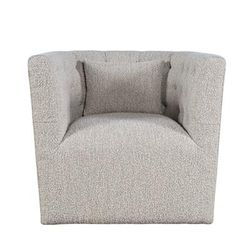 Everly Boucle Modern Transitional Swivel Accent Chair - Jofran EVERLY-SW-TAUPE