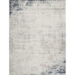 Tappeto Astratto Moderno Avorio/Grigio/Blu 200x275