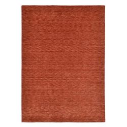 Tappeto tessuto a mano in lana vergine - terracotta - 60x90 cm