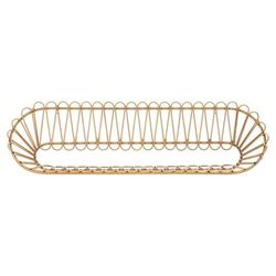 Mensola da parete in metallo marrone cm 162x28x43,5