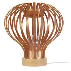 Lampe a poser tondo metallo naturel et cuivre D27xP27xH43 cm
