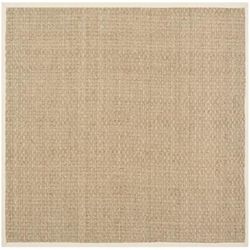 Tappeto Erba marina Naturale/Beige 122 X 122 cm