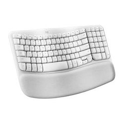 Logitech Wave Keys for Mac Wireless Ergonomic Keyboard (Off-White) 920-012402