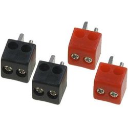 Adnauto - Connecteurs de haut-parleur 2.5mm2 - Dore Prise male - a sertir