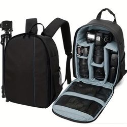 TEMU New Camera Bag Multifunctional Photography Bag Camera Storage Bag Men's And Women's Lightweight Camera Bag Double Shoulder J Outdoor Camera Bag Large Capacity Backpack