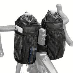 TEMU 2pcs Cycling Water Bottle Bag, Mountain Folding Bicycle Water Bottle Rack, Handlebar Insulated Water Bottle Bag
