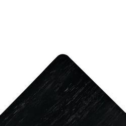 NoTrax 512S0312BL Marble-Tuff Anti-Fatigue Floor Mat - 3' x 12', 1" Thick, Black