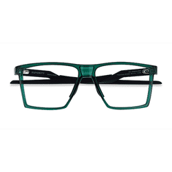 Male s square Clear Green Plastic Prescription eyeglasses - Eyebuydirect s Oakley Futurity