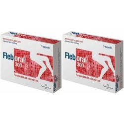 Pierre Fabre Fleboral® 300 Integratore Alimentare Capsule Set da 2 2x5