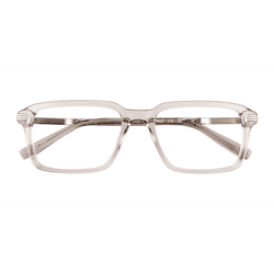Male s rectangle Clear Gray Acetate,Metal Prescription eyeglasses - Eyebuydirect s Niall