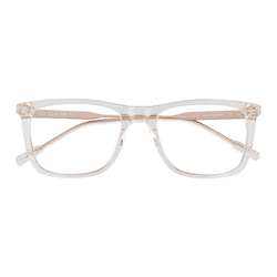 Male s square Clear Yellow Acetate,Metal Prescription eyeglasses - Eyebuydirect s Zach