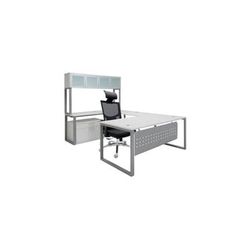 TrendSpaces 71" x 108" U-Desk, Hutch, File & Chair - Furniture Set