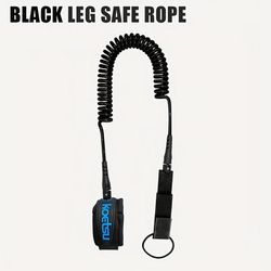 TEMU Koetsu Adjustable 7mm Tpu Material Leash Safety Strap, Black, For Stand Up Paddle Board, Surf Board