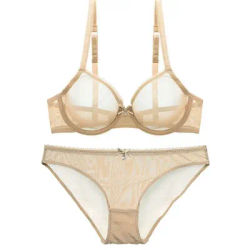 YANDW maille Sexy soutien-gorge culotte vente séparée femmes sous-vêtements en dentelle Bralette grande taille Transparent B C D E F 75 80 85 90 95 100