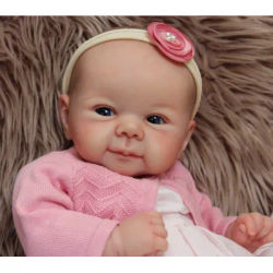NPK – Kit de poupée Reborn 20 pouces, Kit de poupée bébé Juliette, couleur douce et fraîche, vinyle de haute qualité
