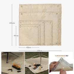 Nouveau Camping en plein air tissu ignifuge pique-nique Barbecue tapis isolant ignifuge haute température couverture de feu tapis en fibre de verre