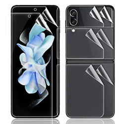 For Samsung Galaxy Z Flip 5 4 Screen Protector Soft Hydrogel Film Front Back Full Covered TPU