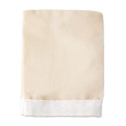 Bright Skin,'Set of 3 100% Raw Cocoon Silk Face Scrub Facial Mitt'