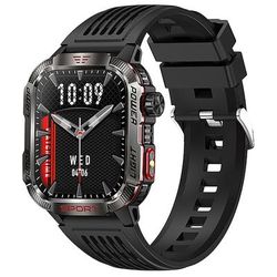 2024 nuovo orologio intelligente per chiamate bluetooth con bussola per pressione di altitudine per sport all'aria aperta con luci a led funzione di controllo del denaro smartwatch
