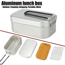 Ultralight Tableware Camping Cookware Lunch Box Cooking Pots Picnic Accessories Outdoor Cutlery Kitchen Set Hiking Sports