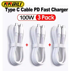 NNBILI PD100W 10A Type C Cables USB C To USB Type C Quick Charging For Samsung Huawei Data Cord For