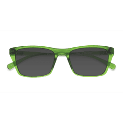 Male s square Clear Green Plastic Prescription sunglasses - Eyebuydirect s Seabreeze