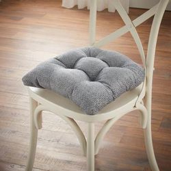 15" Tyson Gripper Chair Pad by BrylaneHome in Blue