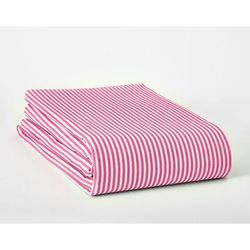 Mix and Match Fitted Sheet by BrylaneHome in Pink Stripe (Size QUEEN)