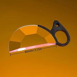TEMU Optical Glass Handheld Sfx Prism - Waterproof, 80mm, Enhances Photography With , Ideal For Slr Cameras