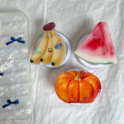 Korean Cute Banana Watermelon For Magsafe Magnetic Phone Griptok Phone Holder Stand Universal Phone Ring Grip Tok For iPhone 15