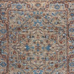 Nadine Hand-Knotted Rug - Green, 9' x 12' - Frontgate