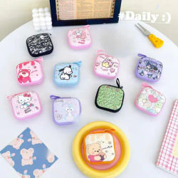 Étui AirPods pour écouteurs, dessin animé, mignon, pour Samsung Galaxy Buds, câble de chargeur, sac de rangement pour pièces de monnaie, accessoires