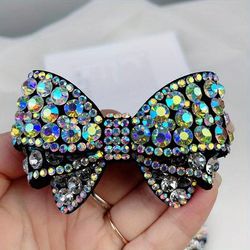 1pc Hot Sale Style Handmade Diy Rhinestone Bow Shoes Flower Shoe Accessories Headwear Case Bag Decoration Material