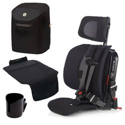 WAYB Pico Forward Facing Travel Car Seat + Essentials Bundle - Jet / Onyx