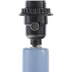 Neuenhagen 15"H x 9"W x 9"D Rustic Blue/Peach/Translucent Table Lamp - Boutique Rugs