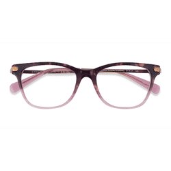 Female s square Rose Tortoise Gradient Acetate Prescription eyeglasses - Eyebuydirect s Coach HC6176