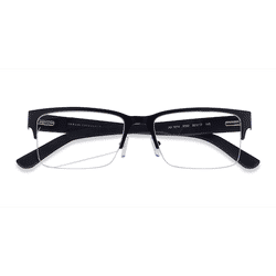 Unisex s rectangle Matte Black Metal Prescription eyeglasses - Eyebuydirect s Armani Exchange AX1014